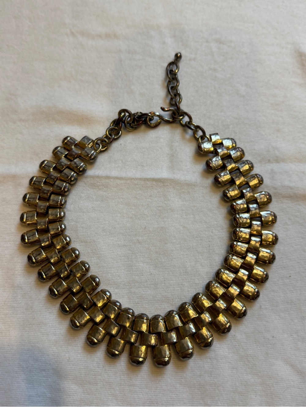 Gold-Tone Statement Collar Necklace - Elegant Women’s Jewelry